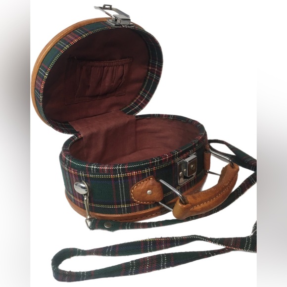 A unique tartan mini crossbody/shoulder bag - Picture 3 of 8